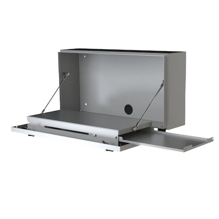 Saginaw Control & Engineering Keyboard Enclosure, 12-1/4 in. H x 24 in. W x 6 in. L, Steel SCE-24KB